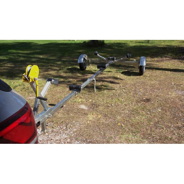 Bttrailer med vinsch | Maxlast 540kg | 469x180cm