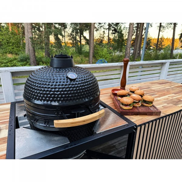 Kamado Grill | Keramisk Grill BBQ | 45 cm | Svart