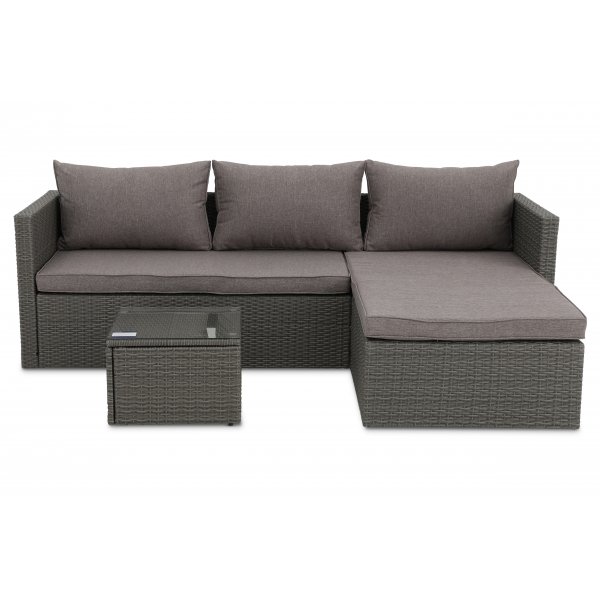 Soffgrupp utembler | Divansoffa & soffbord | Grmelerad konstrotting | sthammar