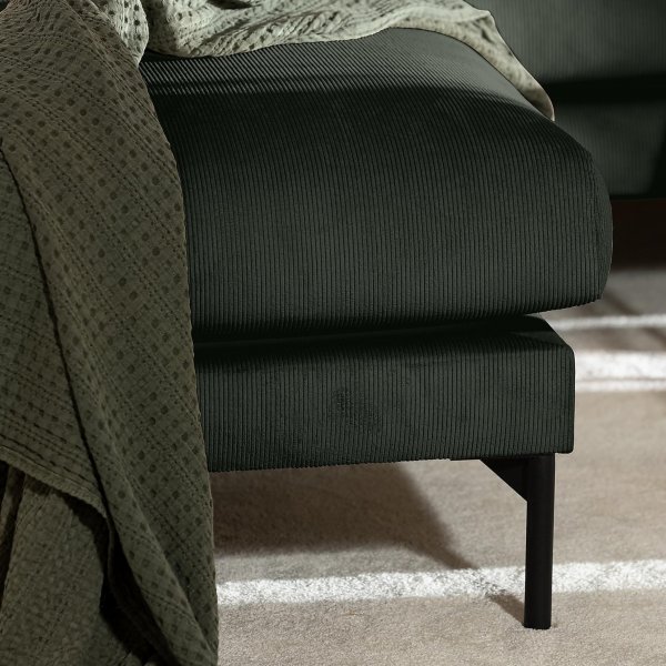 3-sits soffa med sch�slong v�nster | Menard - Gr�n