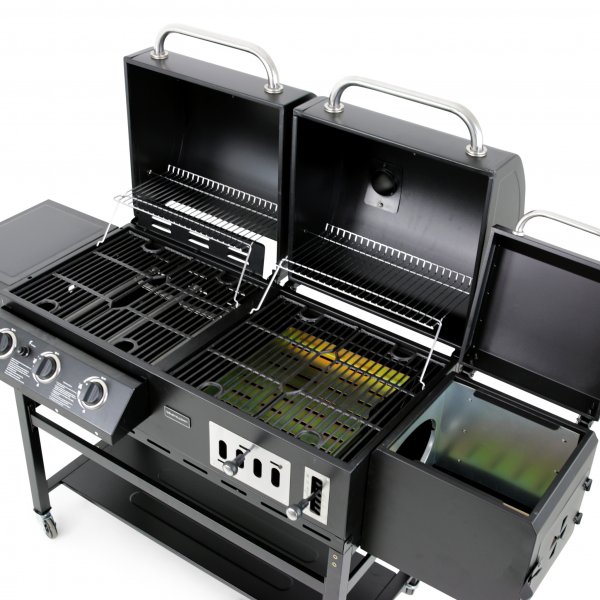 Kombinerad kol- & gasolgrill med r�k | Cleaveland
