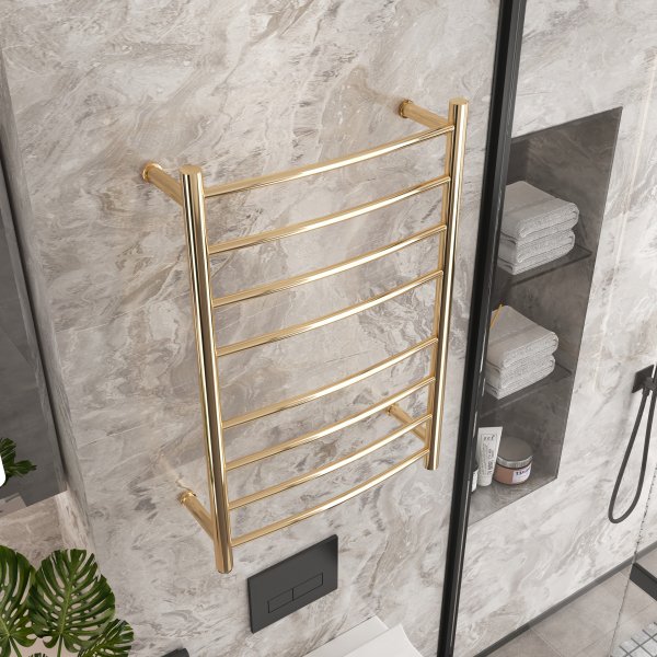 Elektrisk handdukstork 52x78x12,5cm | Guld Elektrisk handdukstork 52x78x12,5cm | Guld