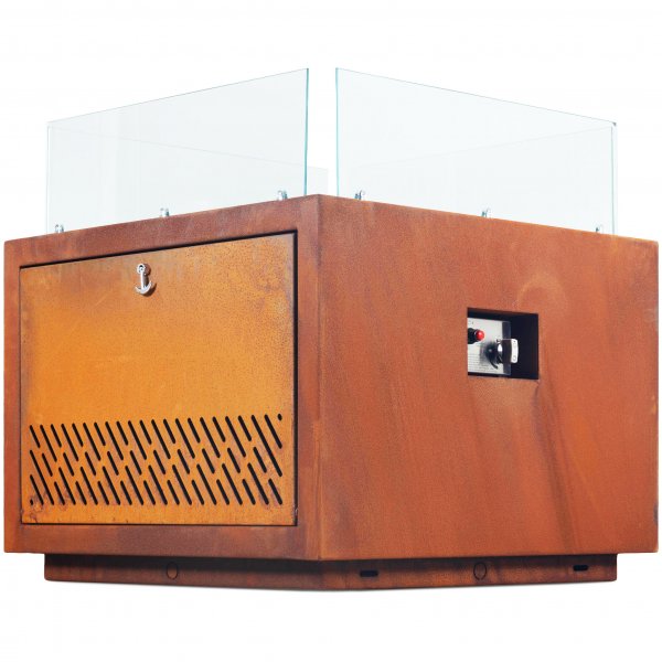 Gasoldriven eldstad i cortenstl | Fr utomhusmilj | Vilhelmina