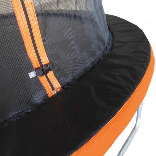 Studsmatta 185cm | Med skyddsnät | Svart/Orange Studsmatta 185cm | Med skyddsnät | Svart/Orange