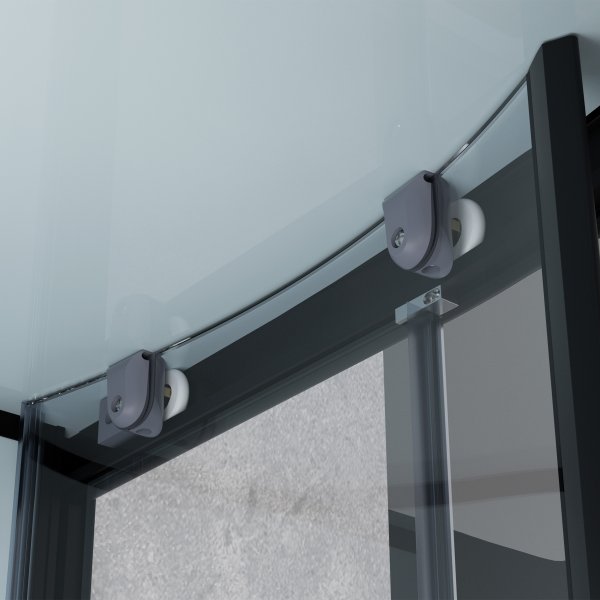 Komplett Duschkabin - Flera strållägen - Regndusch - Svart profil Komplett Duschkabin - Flera strållägen - Regndusch - Svart profil