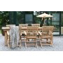 Salt� utematgrupp matbord 240x100 cm med 6 st karmstolar - Teak