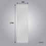 Stor spegel 170x50 cm | Justerbar LED-belysning med dimmer | Katarina