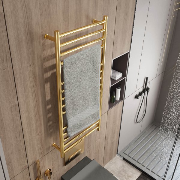 Elektrisk handdukstork 52x110x12cm | Mässing Elektrisk handdukstork 52x110x12cm | Mässing