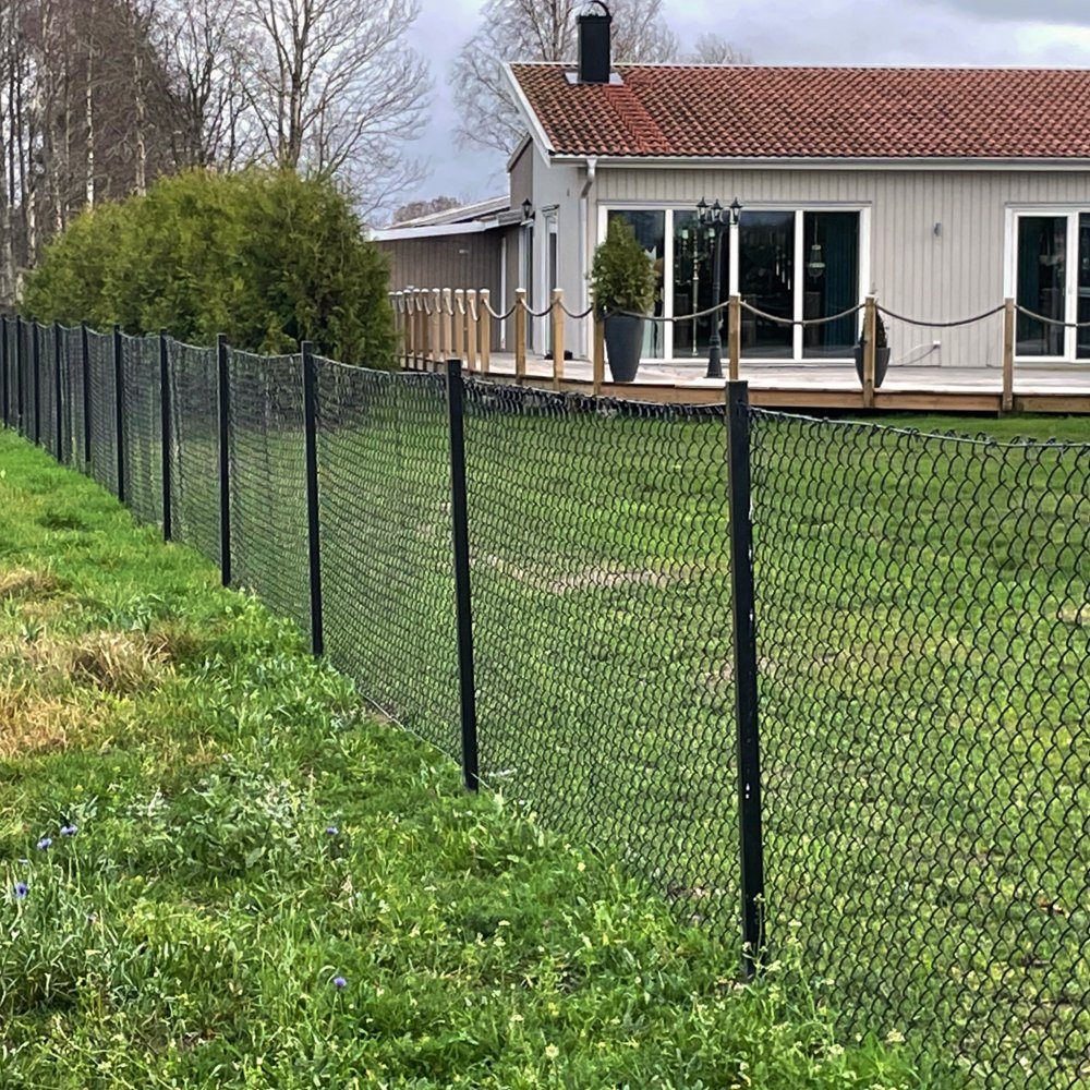 Villastängsel 150cm högt | 25 meter | Komplett paket | Komplett villastängsel-paket 25 m