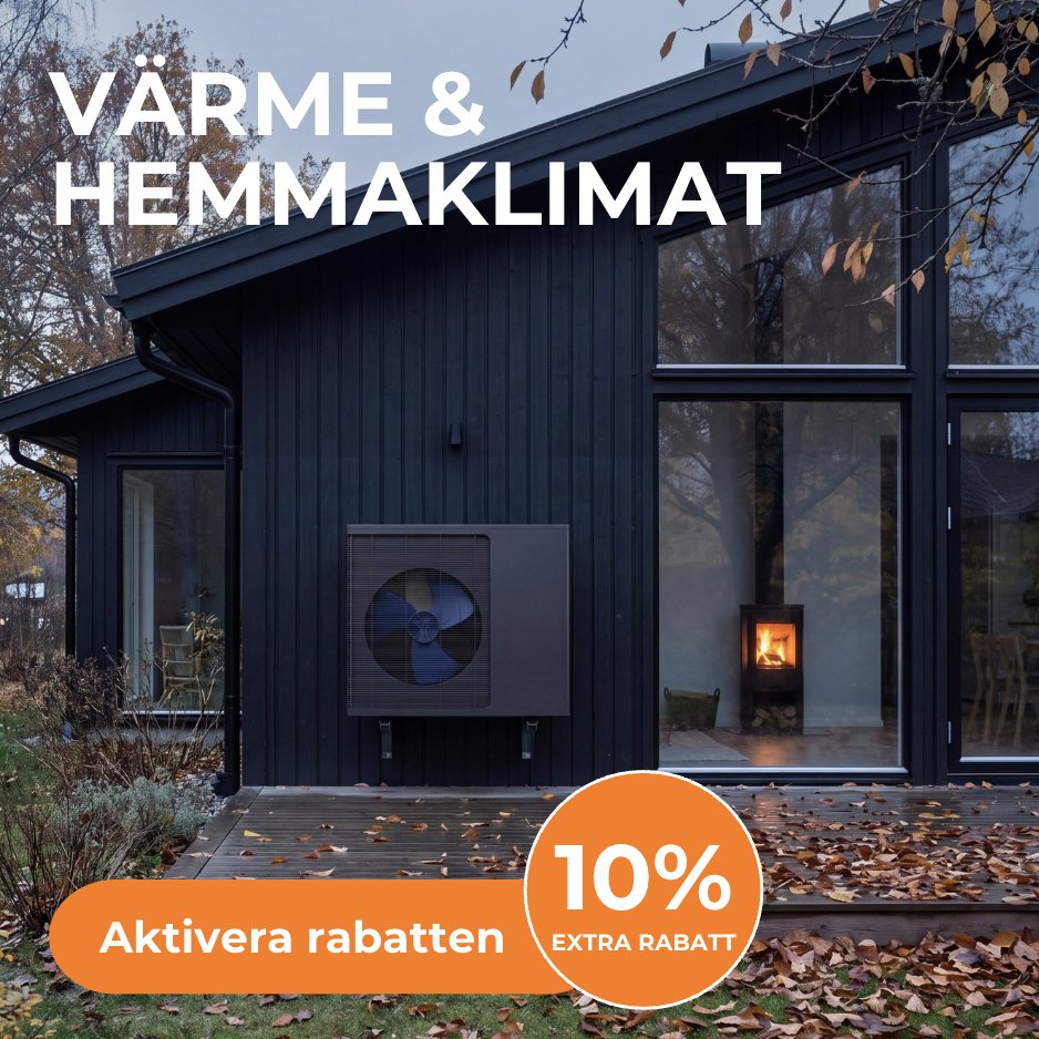 Värme & hemmaklimat 10% extra Värme & hemmaklimat 10% extra