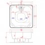 Spabad Foibe Blackline - 4 personer | Balboa VL260 | Lyfco