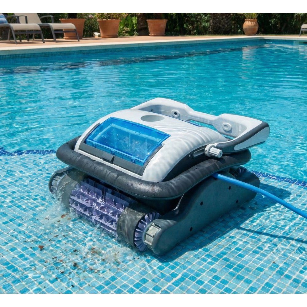Väggående poolrobot Raptor | 200m2 | 20m³/tim | Bluetooth | Lyfco | Rengör upp till 200m2 yta