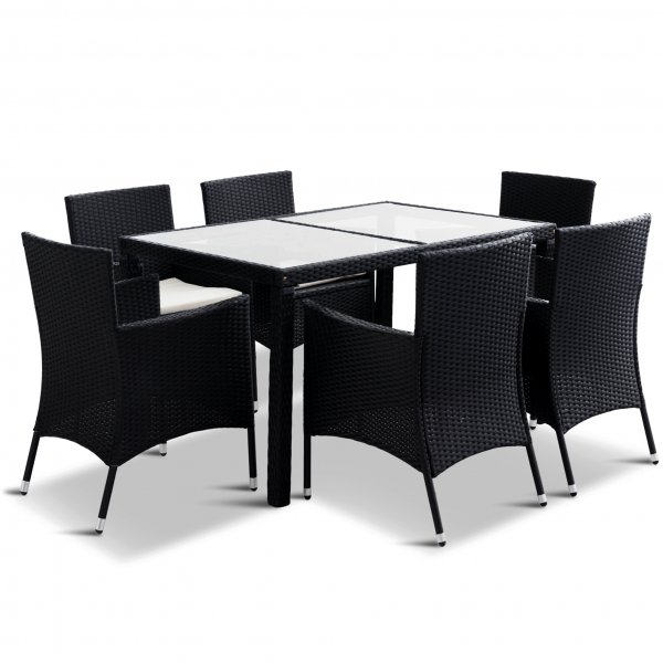 Matgrupp utembler | 6 stolar | Inklusive dynor