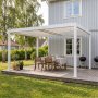 Pergola | �ppningsbart lamelltak | 4x3 | Vit