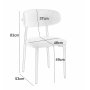 Matstol i beige tyg med valn�tsf�rgad stomme, 4-pack | Ingrid