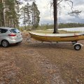 Kundbild Båttrailer med vinsch | Maxlast 540kg | 469x180cm: En bra båttrailer för oss som inte...