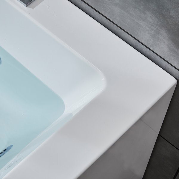 Bubbelbadkar med glasfront & underhållsvärmare 170x80cm | BK-020 Bubbelbadkar med glasfront & underhållsvärmare 170x80cm | BK-020