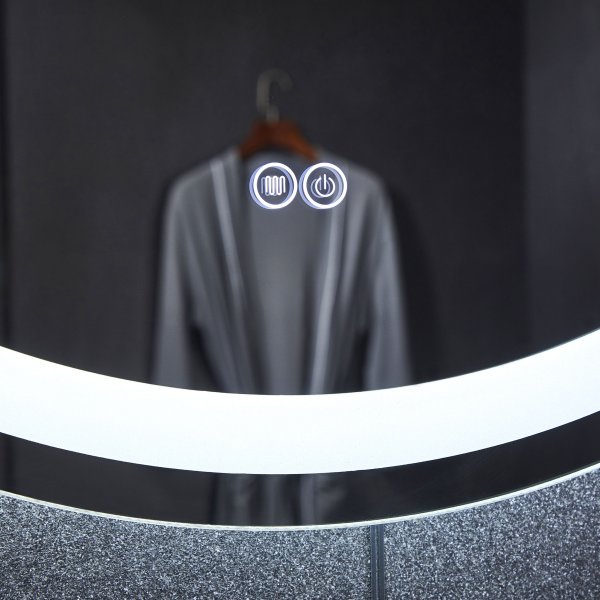 Rund spegel | LED-belysning och anti-fog-funktion Rund spegel | LED-belysning och anti-fog-funktion