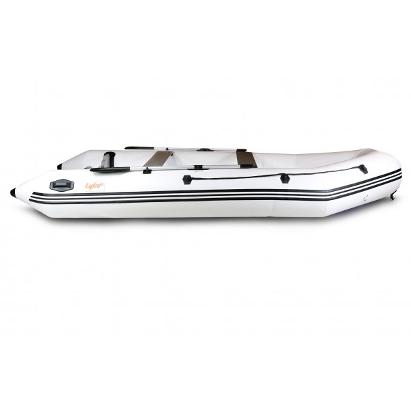 Stor gummibt 420cm | Fr 7 personer | Aluminiumdurk | Lyfco