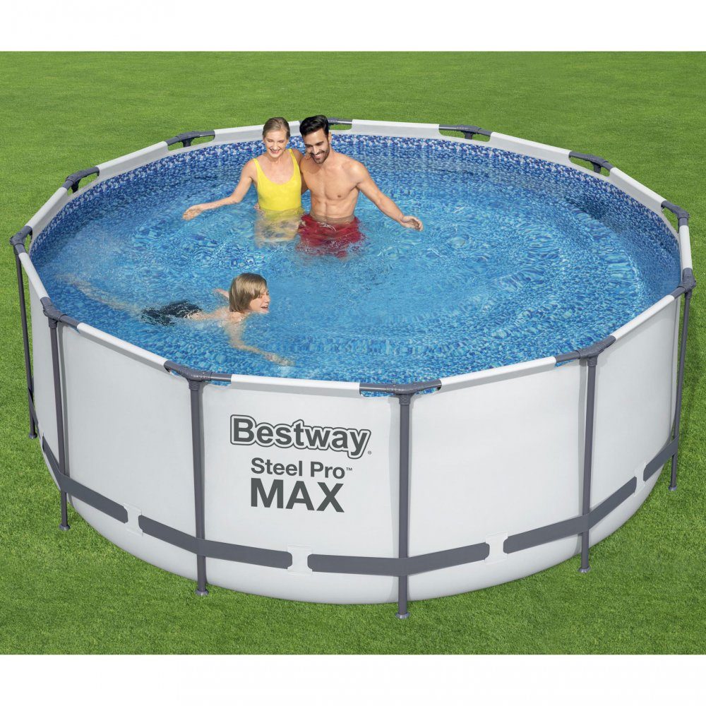 Bestway pool ovan mark Ø3,6m | 122cm djup | Steel Pro MAX (56420) | Rund ovanmarkspool