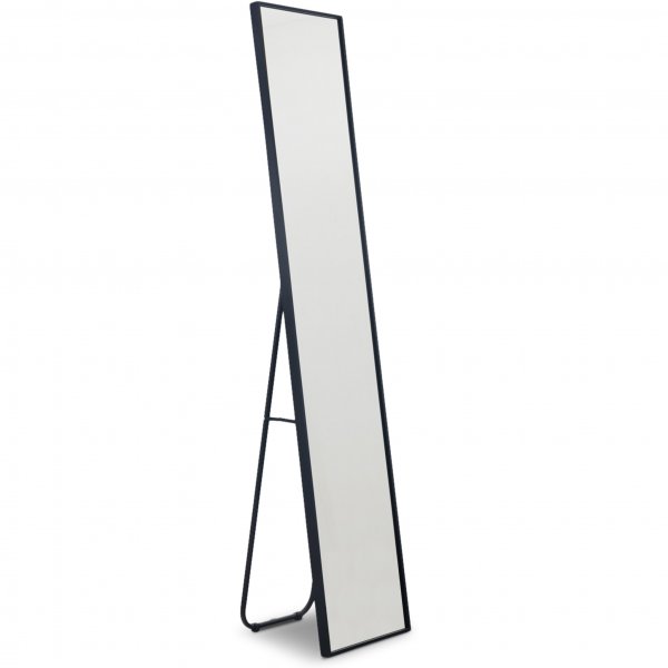 Smal helkroppsspegel 35x170 cm | Golvst�ende | Svart ram