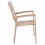 Las Vegas karmstol fr utohus - Beige / Ek noonwood