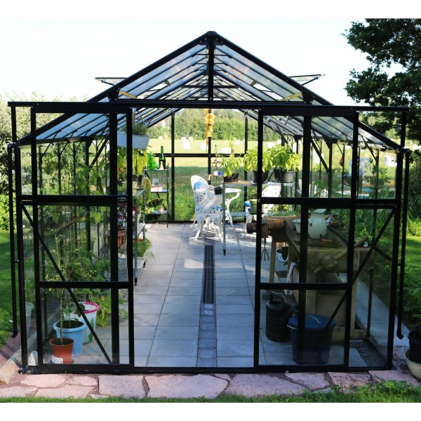 Glasväxthus 17,5 m² | 5 års stormgaranti | 4mm säkerhetsglas Glasväxthus 17,5 m² | 5 års stormgaranti | 4mm säkerhetsglas