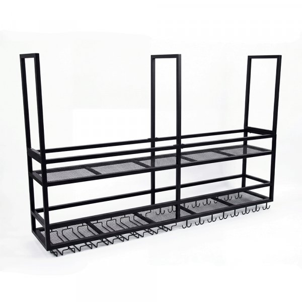 Takh�ngd vinhylla f�r k�ks� | Vin & glash�llare | 160�30 cm | Svart