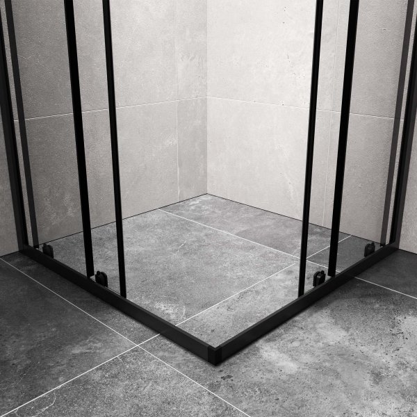 Duschhörna med skjutdörrar | 6mm säkerhetsglas | Modern design Duschhörna med skjutdörrar | 6mm säkerhetsglas | Modern design