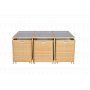 Matgrupp/Utegrupp 10 platser | 6 Stolar & 4 Pallar | Sk�rhamn beige
