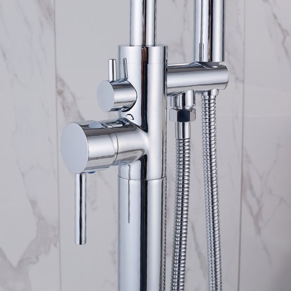 Golvblandare badkar | Engreppsblandare | Krom | FD-2207