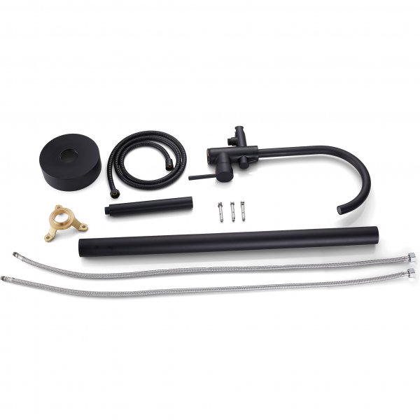 Golvblandare badkar | Fristående | FD-2207 | Svart Golvblandare badkar | Fristående | FD-2207 | Svart