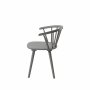 Karmstol | Massivt tr�, gr� finish & klassisk pinnstolsdesign | Lotten 2-pack