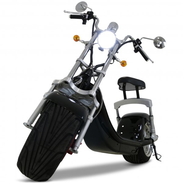 Retro fatscooter premium 2000W - LG litiumbatteri - Aluminiumflgar