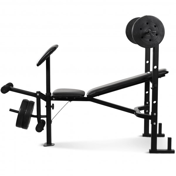 Trningsbnk / Skivstngsset Viking | Lat Tower, skivstng och vikter