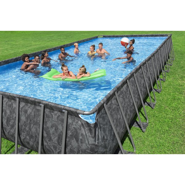 Bestway pool ovan mark 9,56x4,88m – 132cm djup | APX 365™ Rektangulär Stålpool (561KJ) Bestway pool ovan mark 9,56x4,88m – 132cm djup | APX 365™ Rektangulär Stålpool (561KJ)