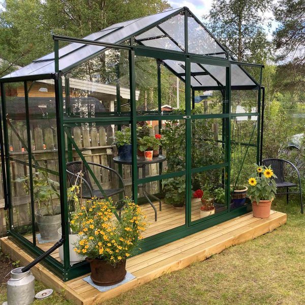 Växthus 3,3m² | 4mm säkerhetsglas | 5 års stormgaranti Växthus 3,3m² | 4mm säkerhetsglas | 5 års stormgaranti
