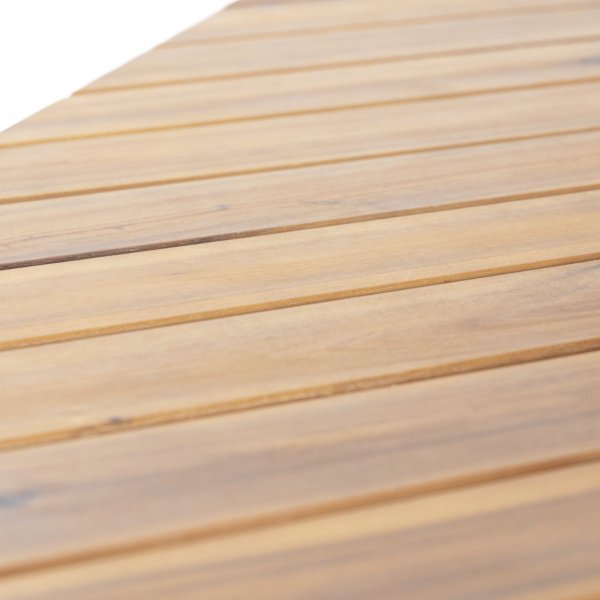 Bord med bnkar | Utomhusmbelset | Acacia | 4 sittplatser | Lyfco ja