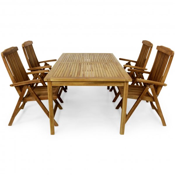 Trädgårdsmöbler 4 positionsstolar | Teak | Lyfco Visby Trädgårdsmöbler 4 positionsstolar | Teak | Lyfco Visby