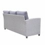 Loungegrupp h�rnsoffa med bord gr� � modern utegrupp i konstrotting | Stenvik