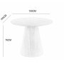 Runt matbord 100 cm i ek med plats f�r 4 personer | Moi