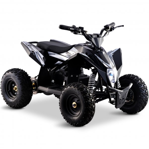 Premium El-ATV f�r barn | Litiumbatteri | 1300W | Svart