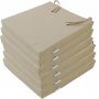 Stolsdyna till utemöbler | Utan rygg | Beige 6-pack