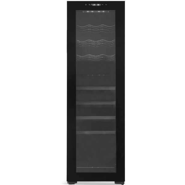 Vinkyl 27 flaskor | 2 kylzoner | Tystgående | Svart Vinkyl 27 flaskor | 2 kylzoner | Tystgående | Svart