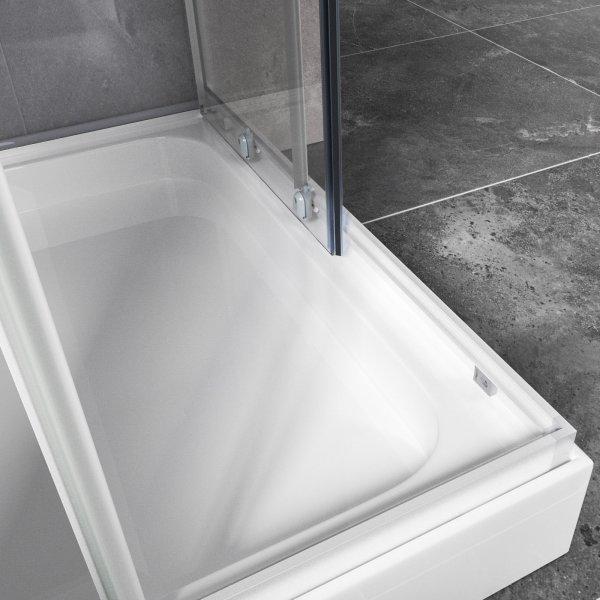 Komplett duschkabin med aluminiumprofiler Komplett duschkabin med aluminiumprofiler