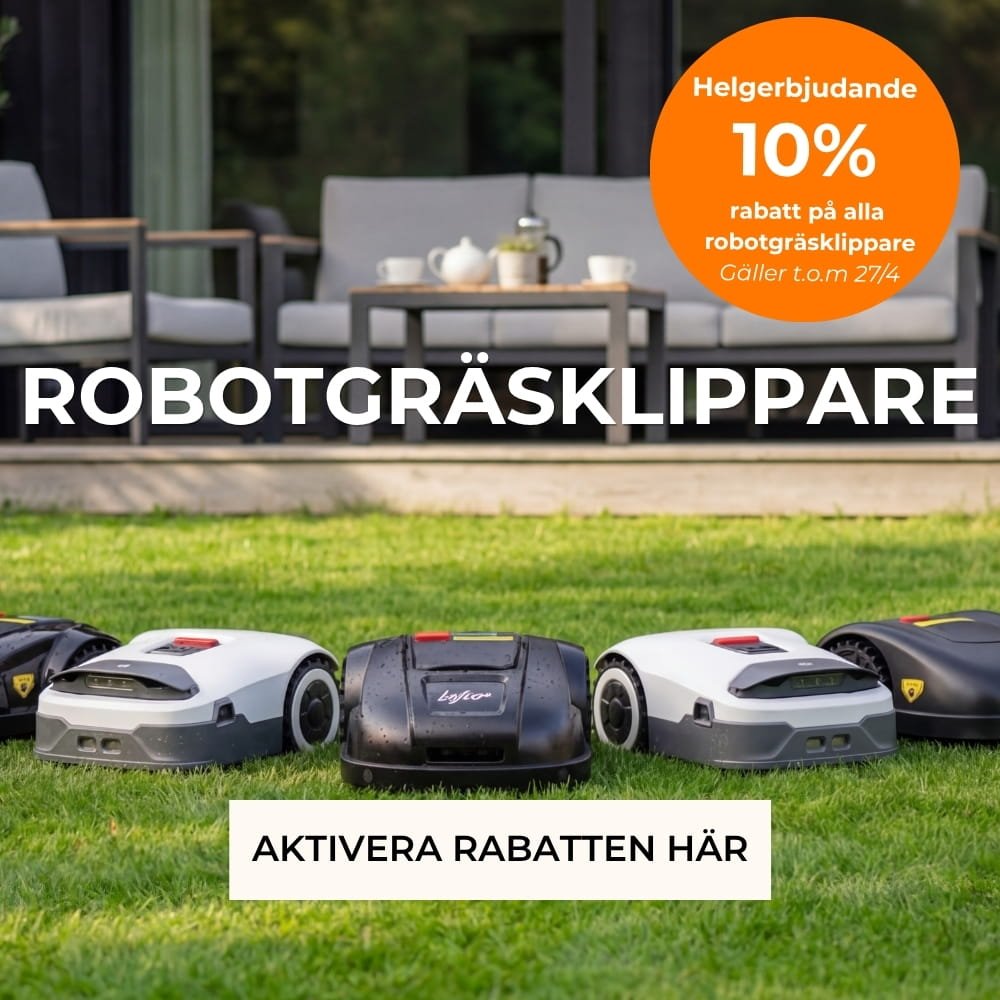 10% p� robotgr�sklippare