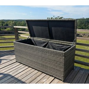 Dynbox i konstrotting | 420L | Gr� | 134x54x59cm