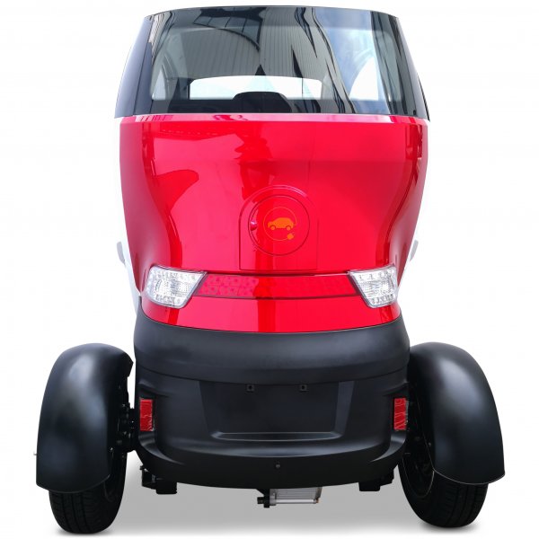 Elmopedbil trehjulig 2000W | Klass 1 | 45 km/tim | R�d