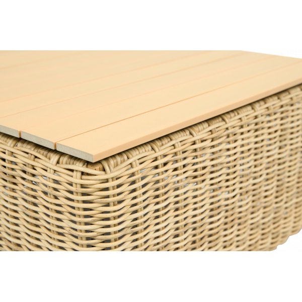 Loungegrupp i rotting | Soffa, f�t�ljer & bord | Dynor ing�r | Solena premium