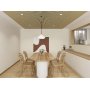 Trlamell akustikpanel | 2400x600x18mm | Tvdelad | Vit ek